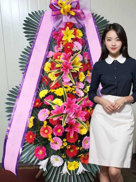 광명역사컨벤션웨딩홀 3단화환 기본형